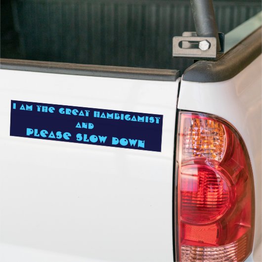 VERLAGEN BUMPERSTICKER (Op Truck)