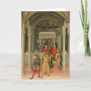 Verlamd en de Zieken genezen bij Graf van St. Feestdagen Kaart