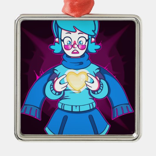 verlamd metalen ornament (Voorkant)