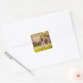 verlamming | Rustic Save the Date Sticker (Envelop)