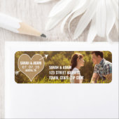 verlamming | Rustic Sla de datum Adreslabel op Etiket (Insitu)