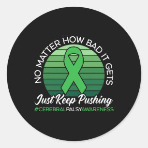 Verlammingsbewustzijn Alzheimerheimer-hersenen Ronde Sticker