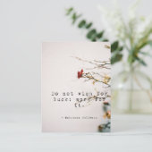 Verlang niet naar een Inspirerend Briefkaart (Staand voorkant)