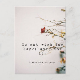 Verlang niet naar een Inspirerend Briefkaart