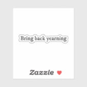 Verlang terug sticker (Vel)