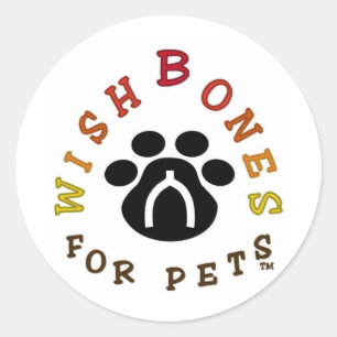 Verlangbeenderen voor Huisdieren Logo Ronde Sticker