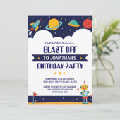 Verlangde lancering van Rocket Buitenspace Ship Kaart (Staand voorkant)