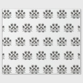 Verlangde speldepots afdrukken in wit cadeaupapier (Vlak)