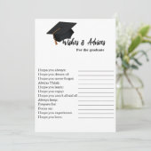 Verlangen en adviezen voor het spel afstuderen kaart (Staand voorkant)