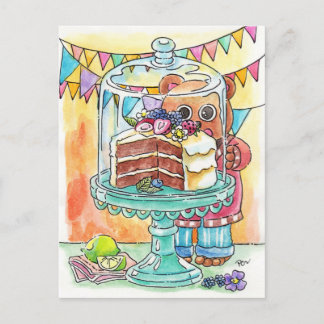 Verlangen naar cake briefkaart