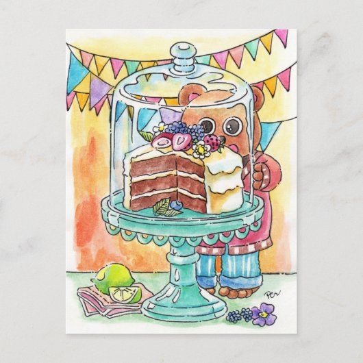 Verlangen naar cake briefkaart (Voorkant)