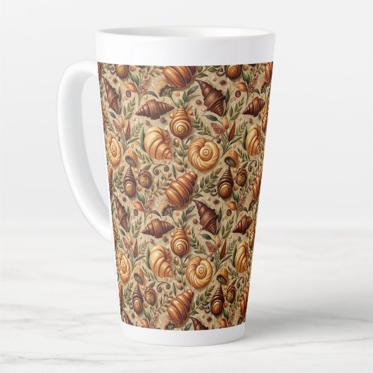 Verlangen naar Croissants  Latte Mok (Linkerhoek)