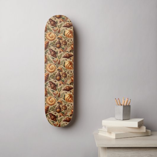 Verlangen naar Croissants  Persoonlijk Skateboard (Muurkunst)