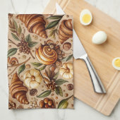 Verlangen naar Croissants Theedoek (Quarter Fold)
