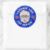Verlangen naar de Bernin', Bernie Sanders Sheet Ronde Sticker (Tas)