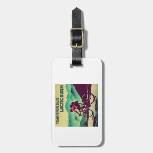 Verlangen naar die melkzuurverbrandingscyclus bagagelabel (Voorkant verticaal)