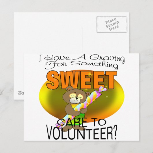 Verlangen naar iets zoets briefkaart (Voorkant / Achterkant)