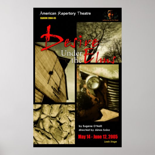 VERLANGEN ONDER ELMS POSTER (Voorkant)