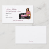 Verlangen Persoonlijke Fitness Trainer Visitekaart Visitekaartje (Voorkant / Achterkant)