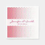 Verlangen Polka Dot Modern Wit Servetten (Voorkant)