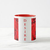 Verlangen Rode Rozen 11oz Twee-Tons Mok Rood (Midden)