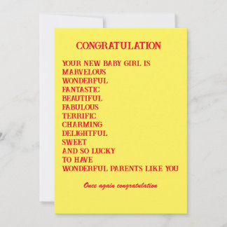 Verlangkaart voor baby feestdagenkaart