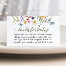 Verlanglijst babyboek Wildflowers Baby Shower Boek