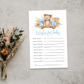 Verlanglijst Teddybeer Babykaart