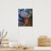 Verlanglijst Verzen met Gevallen Blad op Water Poster (Keuken)