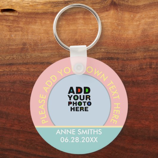 Verlanglijstje naam, tekst & speciale datum, fotok sleutelhanger (Achterkant)