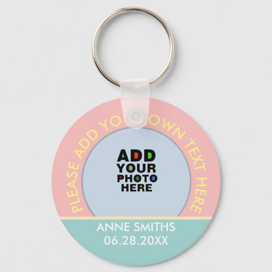 Verlanglijstje naam, tekst & speciale datum, fotok sleutelhanger (Achterkant)