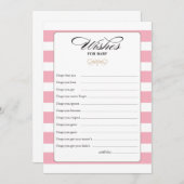 Verlangt de Kaart van het Spel van de Baby - Roze (Voorkant / Achterkant)