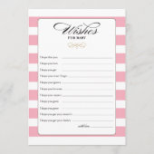 Verlangt de Kaart van het Spel van de Baby - Roze (Voorkant)