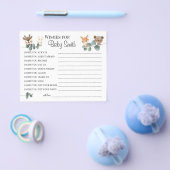 Verlangt de New Baby Woodland baby shower Card Flyer (Enkel)