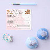 Verlangt de New Baby Woodland baby shower Card Flyer (Enkel)