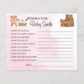 Verlangt de New Baby Woodland baby shower Card Flyer (Voorkant)