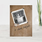 Verlate Birthda-baby in oude wastafel Kaart (Voorkant)