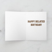 Verlate geboortedag met een muis kaart (Binnen)