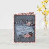 verlate geboortedag met plakboek kaart (Gele Bloem)