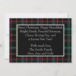 Verlate Inclusive Holiday Plaid-fotokaart Kaart