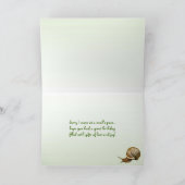 Verlate slakkenverjaardag kaart (Binnen)