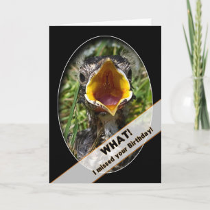 VERLATE VERJAARDAG - BABY BIRD VERRAST KAART