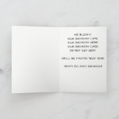 Verlate Verjaardag: Cartoon Snail en Schildpad Kaart (Binnen)