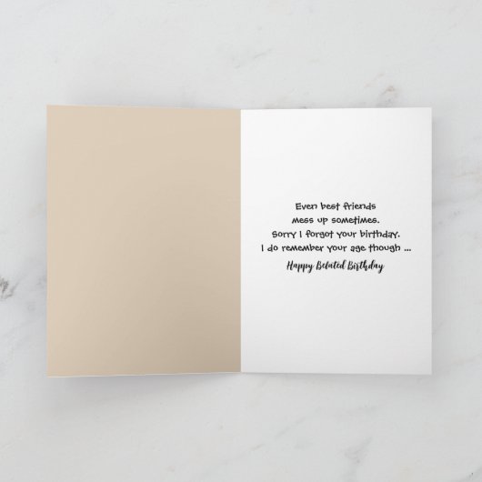 Verlate verjaardag Golden Retriever Kaart (Binnen)