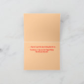 Verlate verjaardag, humoristisch kaart (Binnen)