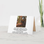 Verlate verjaardag, humoristisch kaart (Achterkant)