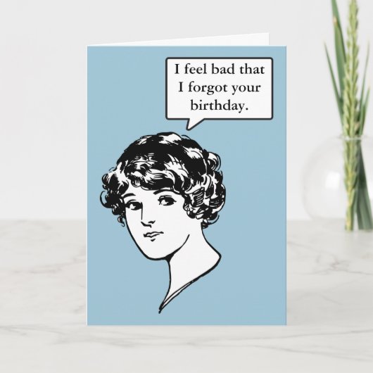 Verlate Verjaardag Kaart - Aanpassen (Voorkant)