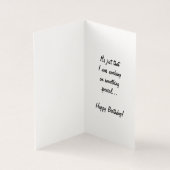 Verlate verjaardag Kaart met Corgi Dog (Binnen)