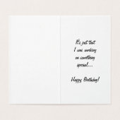 Verlate verjaardag Kaart met Corgi Dog (Binnenkant ongevouwen)