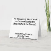 Verlate verjaardag, kat kaart (Achterkant)